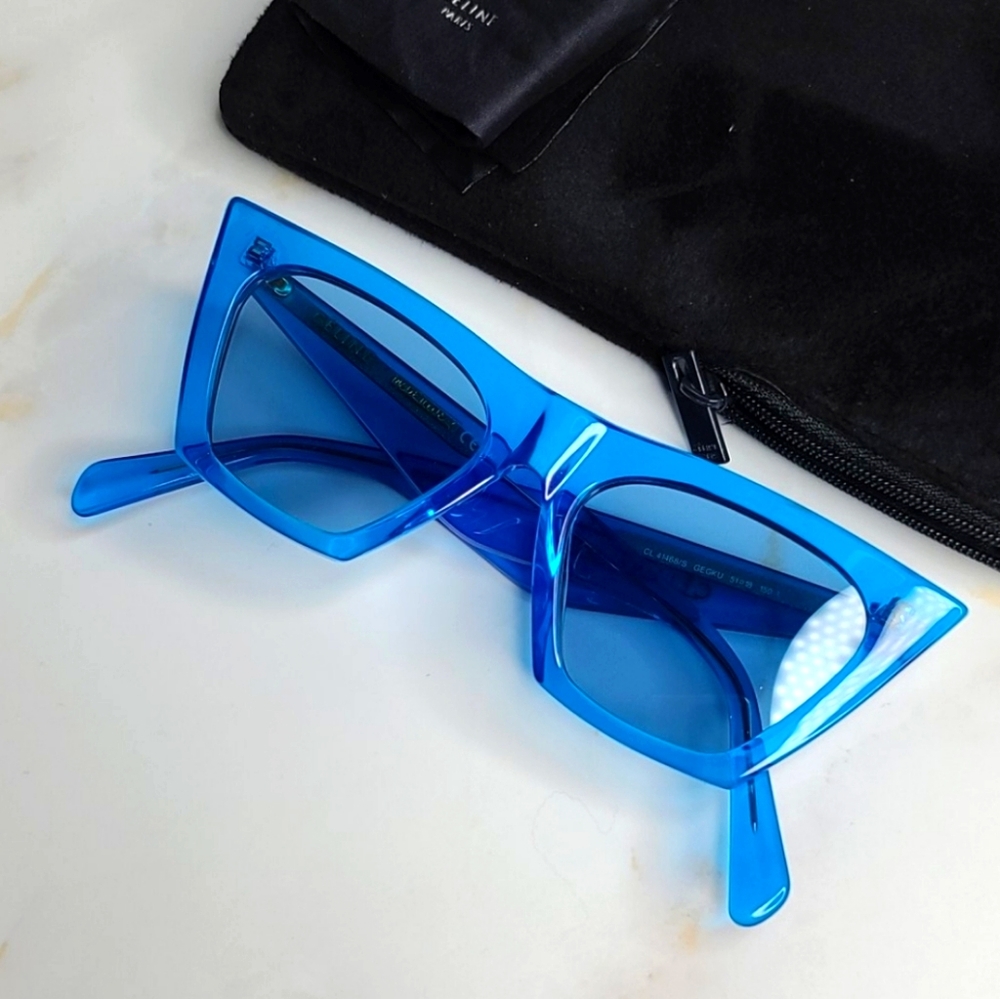 Sold Celine edge blue sunglasses - Picture 1 of 13